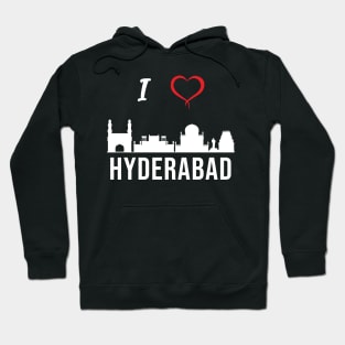 I love Hyderabad Skyline Telugu Telangana Culture Hoodie